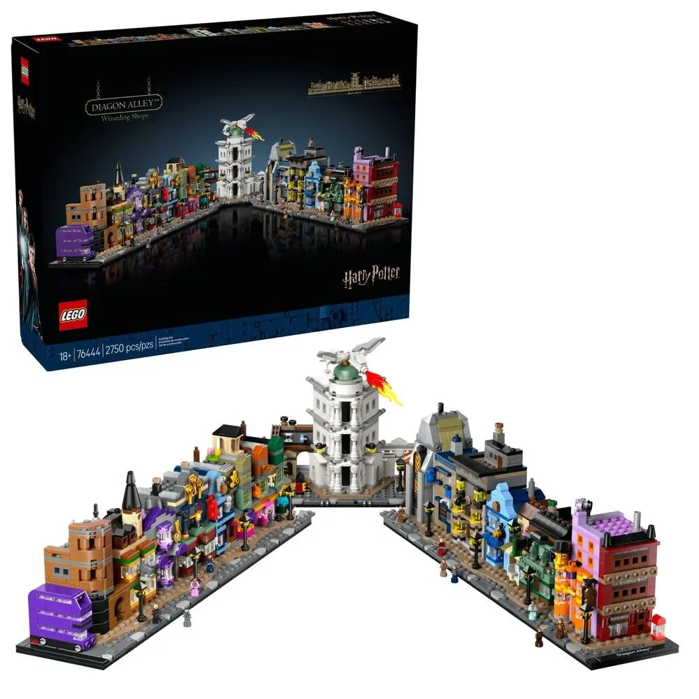 LEGO Harry Potter Diagon Alley Wizarding Shops 76444 Adults 2750pcs 12